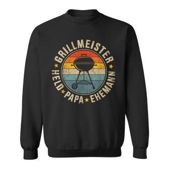 Papa Grillmeister Held Ehemann Für Grillenatertag Sweatshirt - Geschenkecke