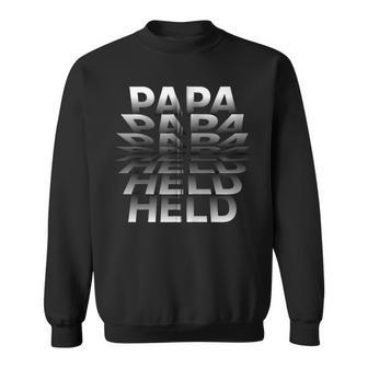 Papa Held Ehemannater Männer Umblätternatertag Kapuzenjacke Sweatshirt - Geschenkecke