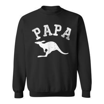 Papa Kangaroo For Dad Sweatshirt - Monsterry DE