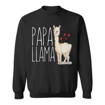 Papa Lama Lustig Passende Familie Stamm Papa Opa Sweatshirt - Geschenkecke