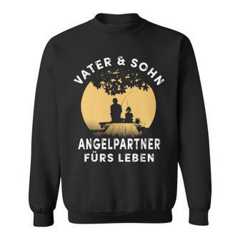 Papa Sohn Angler Geschenkater Sohn Angelpartner Angeln Sweatshirt - Geschenkecke