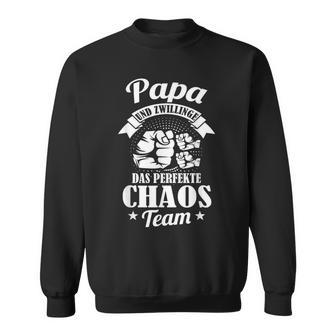 Papa Von Zwillingen Zwillinge Father Sweatshirt - Seseable