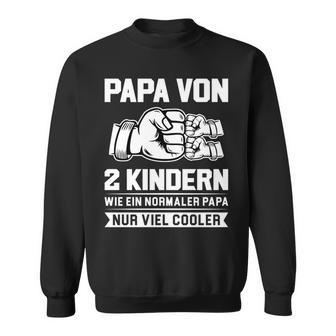 Papaon 2 Kindern Papa 2 Kinder Sweatshirt - Geschenkecke