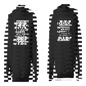 Papas Geniaux Sont Nes En October T-Shirt Sweater e - Cadeauxyz