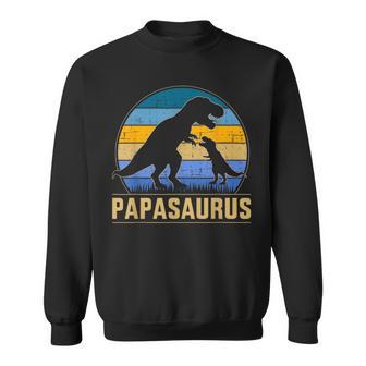 Papasaurus Für Papa Zumatertag Weihnachten Geburtstag Sweatshirt - Geschenkecke