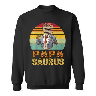 Papasaurus Papaatertag Bester Papa T-Rex Papaatertag Sweatshirt - Geschenkecke