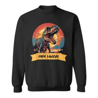 Papasaurus T Rex Dinosaurier Papa Saurus Grandpapa Sweatshirt - Geschenkecke