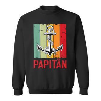 Papitänatertag Bester Papa Anker Norden Kapitänater Papi Sweatshirt - Geschenkecke