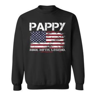 Pappy The Man The Myth The Legend Father's Day Grandpa Sweatshirt - Thegiftio UK