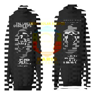 Paris Arkansas Total Solar Eclipse 2024 Sweatshirt - Thegiftio