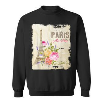 Paris Mon Amour Eiffel Tower Love Paris French Souvenir Sweatshirt - Monsterry DE
