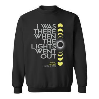 Paris Texas Total Solar Eclipse 2024 Sweatshirt - Monsterry DE