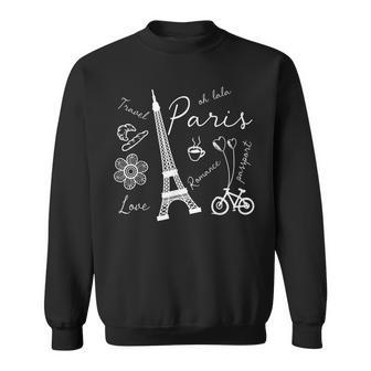 Paris Travel City Love Eiffel Tower Sweatshirt - Monsterry