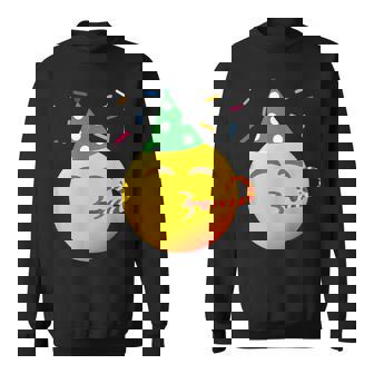 Party Smile Face Emoticon Birthday Party Smile Face Sweatshirt - Thegiftio