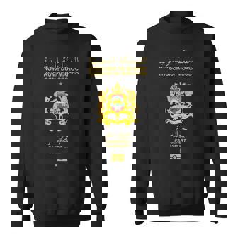 Passeport Marocain Royaume Du Maroc Sweater e - Cadeauxyz
