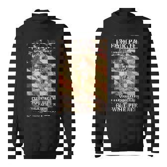 If Your Path Demands You Walk Through Hell Veteran Flag Sweatshirt - Monsterry
