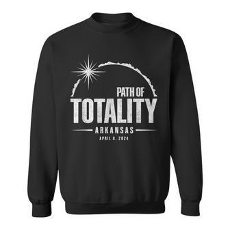 Path Of Totality Arkansas 2024 April 8 2024 Eclipse Sweatshirt | Mazezy DE