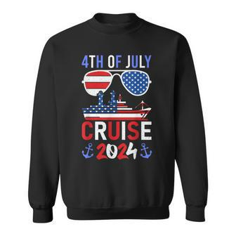 Patriotic 4Th Of July Cruise 2024 Family Squad Matching Sweatshirt - Monsterry