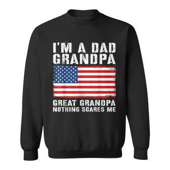 Patriotic American Flag Dad Grandpa Great Grandpa Graphic Sweatshirt - Monsterry AU