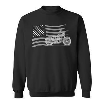 Patriotic Biker Flag American Pride Motorcycle Sweatshirt - Monsterry DE