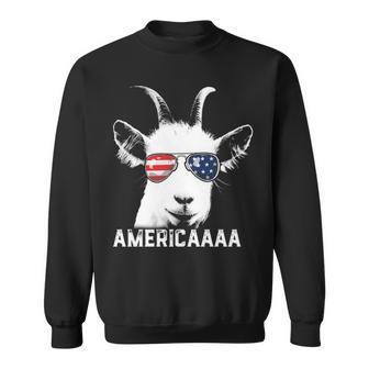 Patriotic Goat 4Th Of July Boys Goat Americaaa Sweatshirt | Mazezy