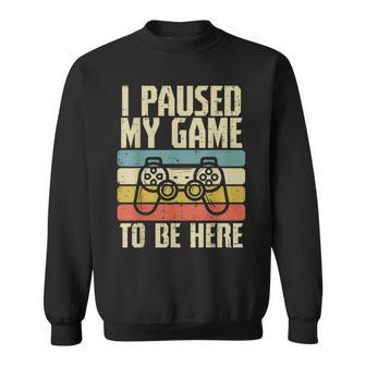 Paused My Game To Be Here Video Game Controller Boys Kid Sweatshirt - Monsterry AU