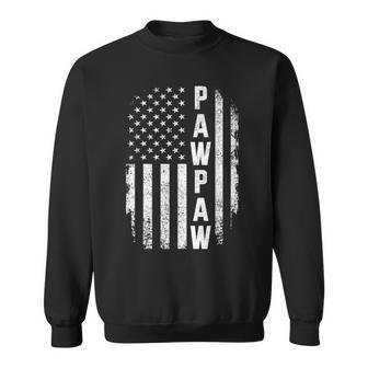 Pawpaw Us American Patriotic Flag For Grandpa Fathers Day Sweatshirt - Thegiftio UK