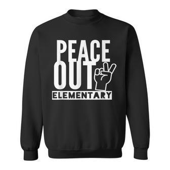 Peace Out Elementary School Off To Middle School Sweatshirt - Monsterry DE