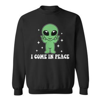 I Come In Peace Alien Couples Matching Valentine's Day Sweatshirt - Monsterry AU