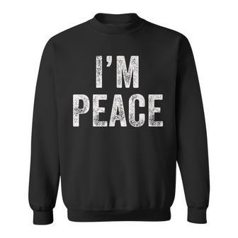 I Come In Peace I'm Peace Matching Couple Lovers Sweatshirt | Mazezy