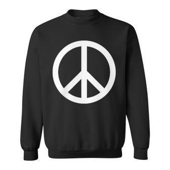 Peace Sign Hippie Symbol On Chest Pocket Sweatshirt - Monsterry CA