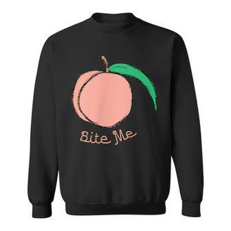 Peach Bite Me Graphic Sweatshirt - Monsterry UK