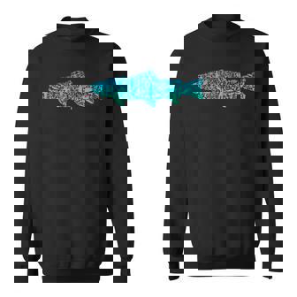 Pêcheur Graphique De Pêche À La Truite Colorée Sweater e - Cadeauxyz