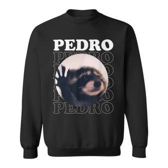 Pedro Pedro Racoon Dance Popular Internet Meme Racoon Day Sweatshirt - Monsterry UK