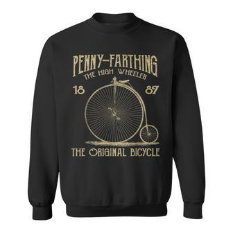 Penny Farthing Bike Retro Vintage Bicycle Sweatshirt - Monsterry AU