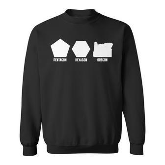 Pentagon Hexagon Oregon Cute Geometric Shapes Sweatshirt - Monsterry UK