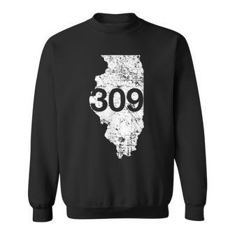 Peoria Pekin Area Code 309 Illinois Souvenir Sweatshirt - Monsterry UK