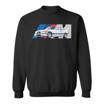 Performance German Automobile White Coupe Car Classic Sweatshirt - Monsterry