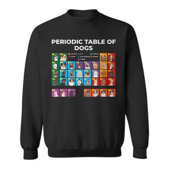 Periodic Table Of Dogs Dog Lover Science Sweatshirt - Thegiftio UK