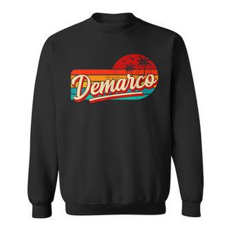 Personal Name Demarco Retro Vintage First Name Demarco Sweatshirt - Monsterry AU