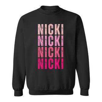 Personalized Name Nicki I Love Nicki Vintage Sweatshirt - Monsterry AU