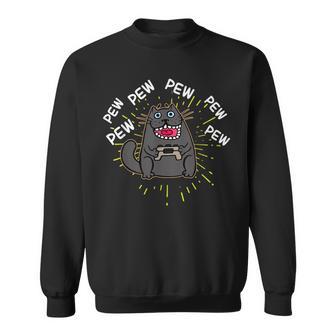 Pew Gaming Cat Gamer Cat Sweatshirt - Monsterry DE