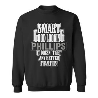Phillips Surname Last Name Family Reunion Matching Sweatshirt - Seseable
