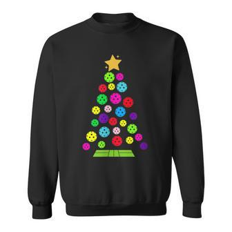 Pickleball Christmas Tree Sweatshirt | Mazezy