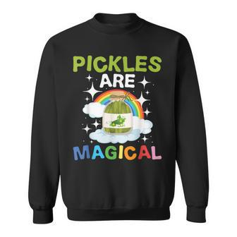 Pickles Are Magical Pickle Vegetarian Vegetable Farming Sweatshirt - Monsterry