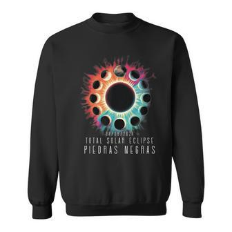 Piedras Negras Eclipse Tie Dye Vintage Inspired 2024 Sweatshirt - Monsterry CA