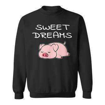 Pig Sweet Dreams Pajama For Bedtime Sweatshirt - Monsterry