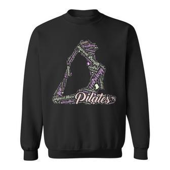 Pilates Wordcloud B Sweatshirt - Monsterry