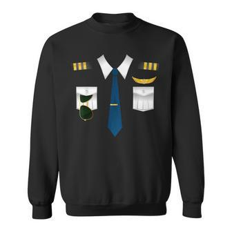 Pilot Uniform Costume Airplane Aviation Flying Airline Sweatshirt - Seseable
