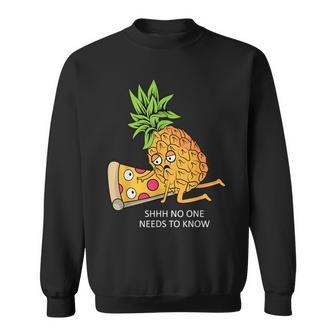 Pineapple Belongs On Pizza Lover Food Pun Sweatshirt - Monsterry CA